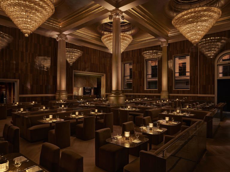RH London dining room