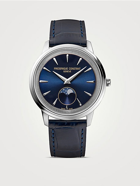 Classics Moneta Moonphase Leather Strap Watch