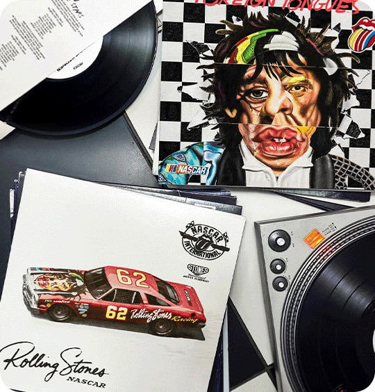 Image of Rolling Stones X NASCAR Vinyl