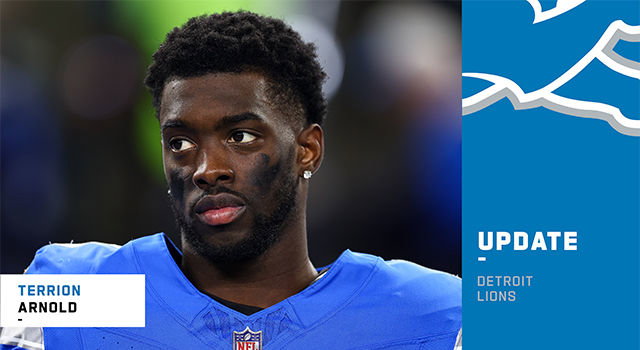Lions release CB Terrion Arnold following recent arrest on eight felony charges