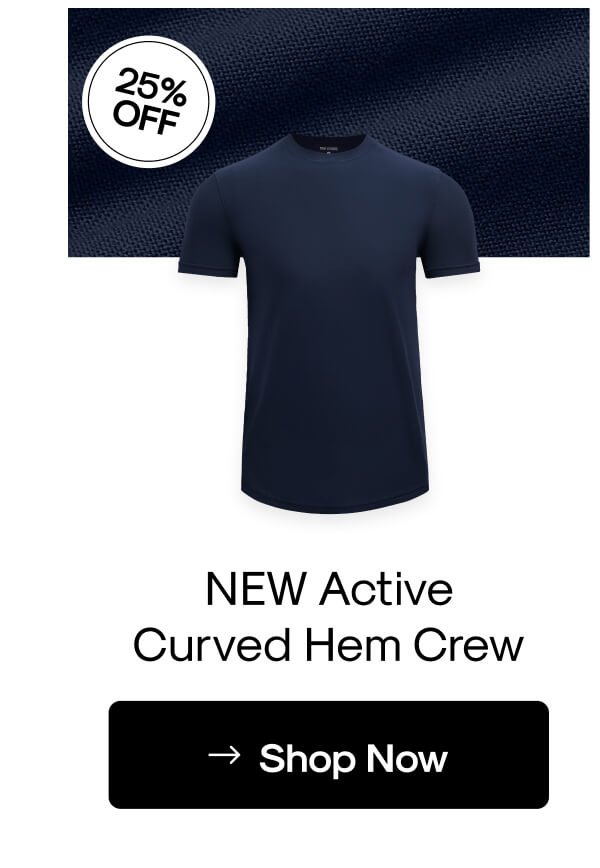 NEW Active Curved Hem Crew