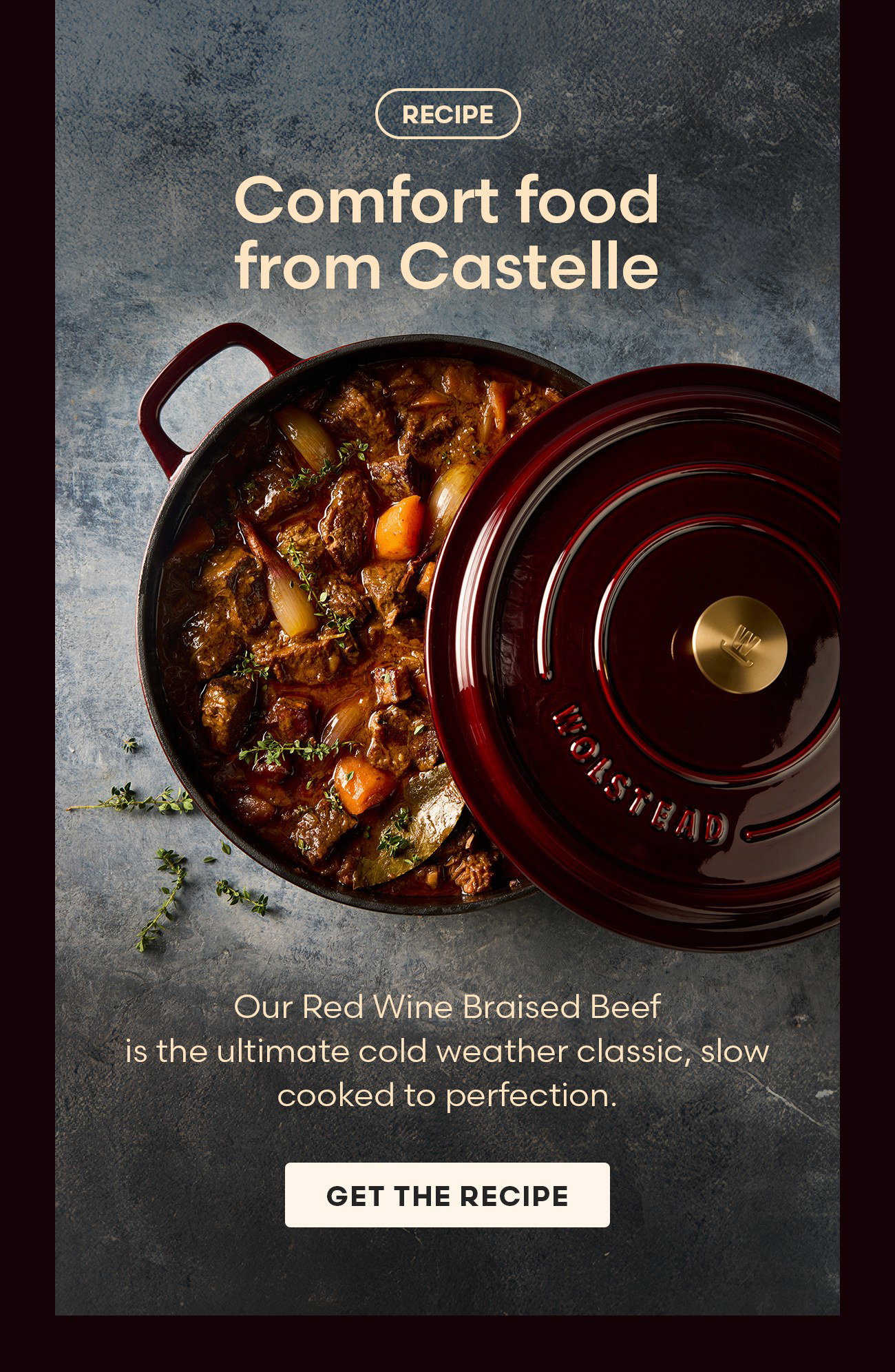 Recipe: Comfort food from Castelle with Red Wine Braised Beef slow cooked to perfection