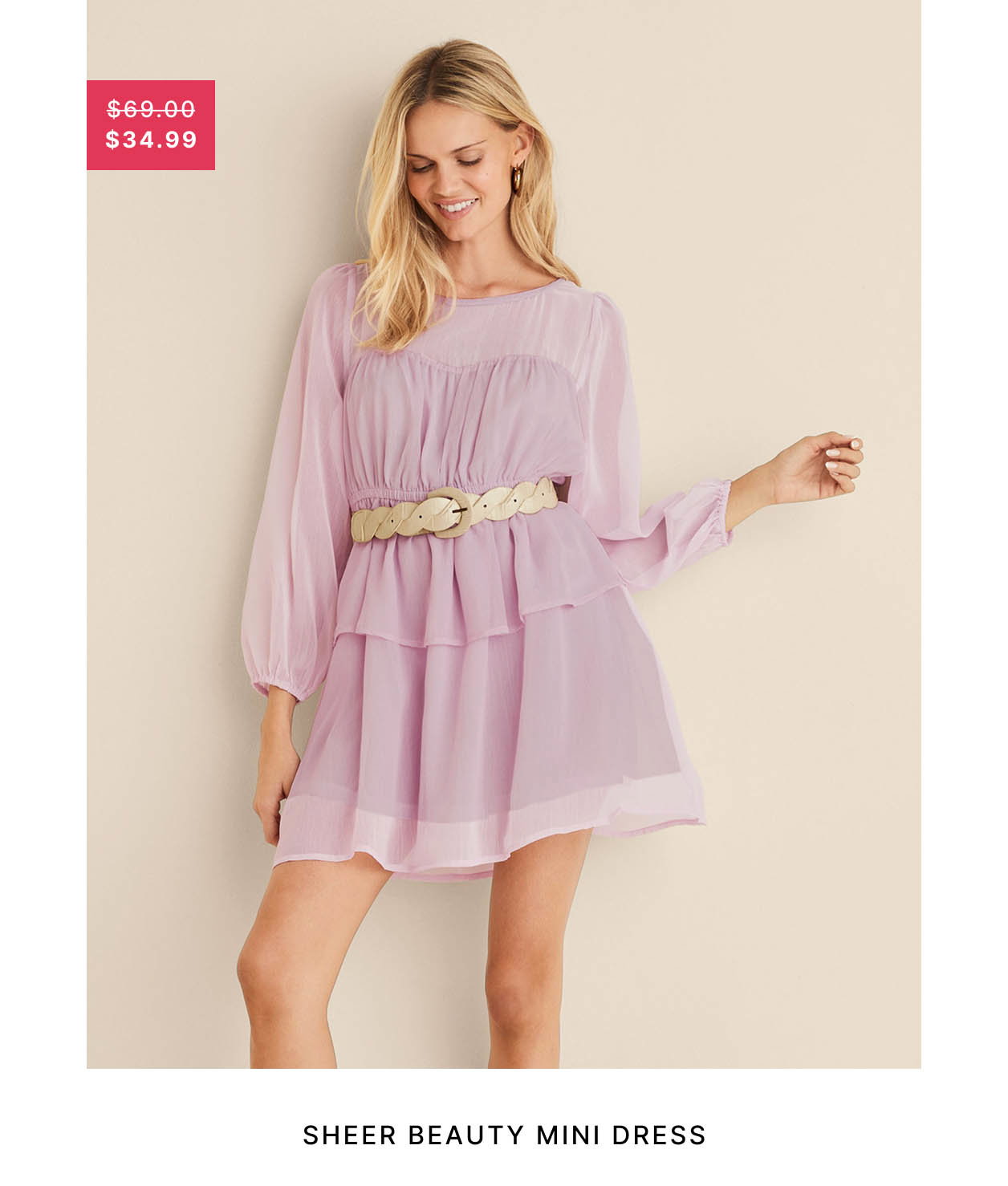 Sheer Beauty Mini Dress