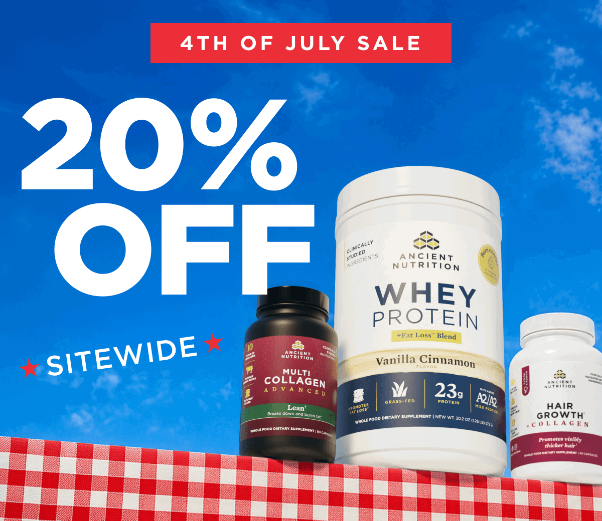 20% SITEWIDE: 4th of July Sale