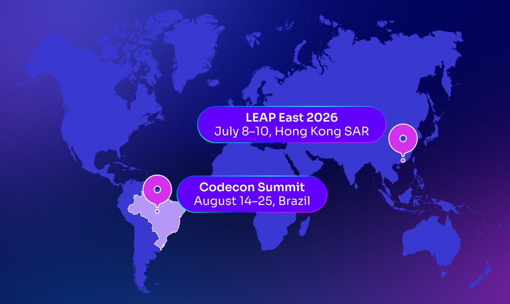 Upcoming events map