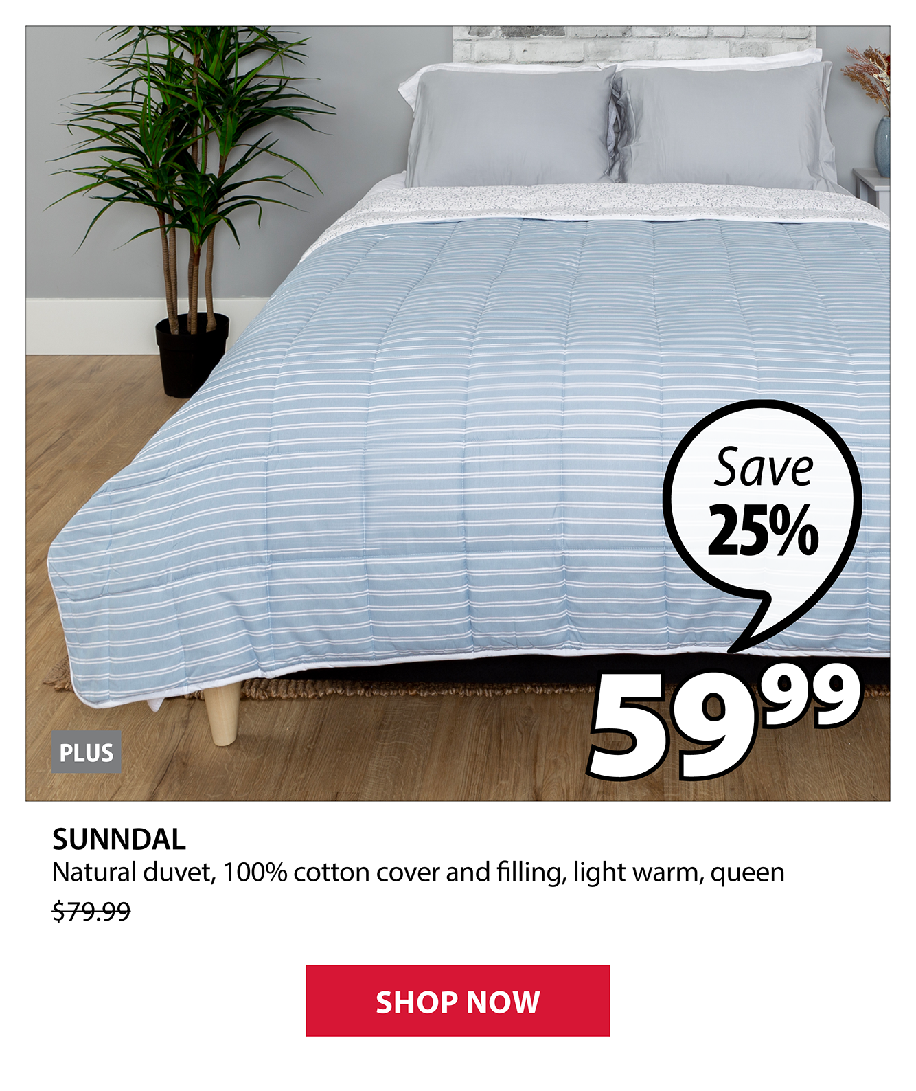 SUNNDAL Natural duvet | Save 25%