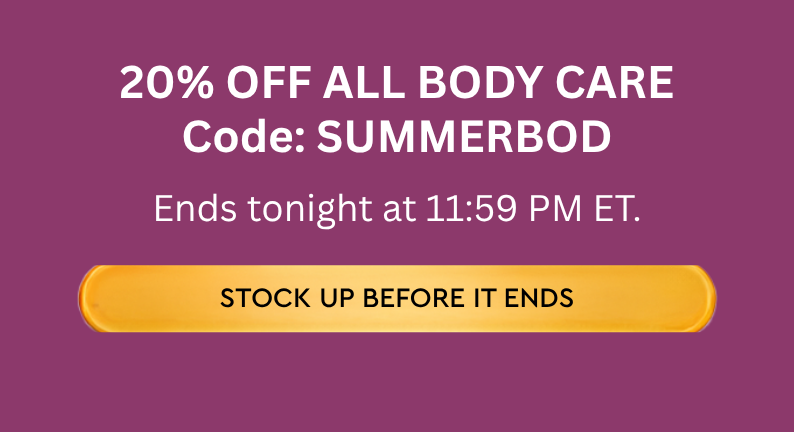 20% OFF ALL BODY CARE