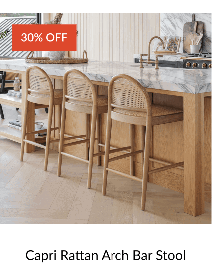 Shop Capri Rattan Arch Bar Stool