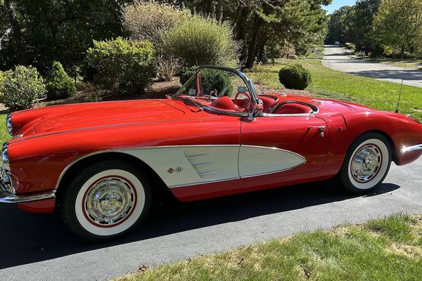 Roman Red 1960 Corvette Roadster 327 V8 & 4-Speed Manual