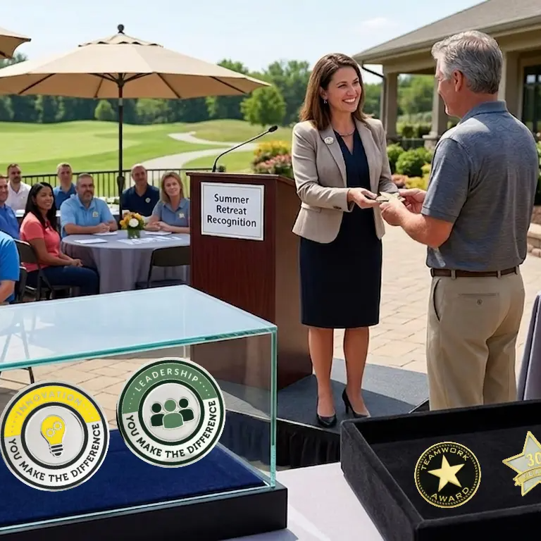 Service Award Pins for Summer Retreats & Team Building