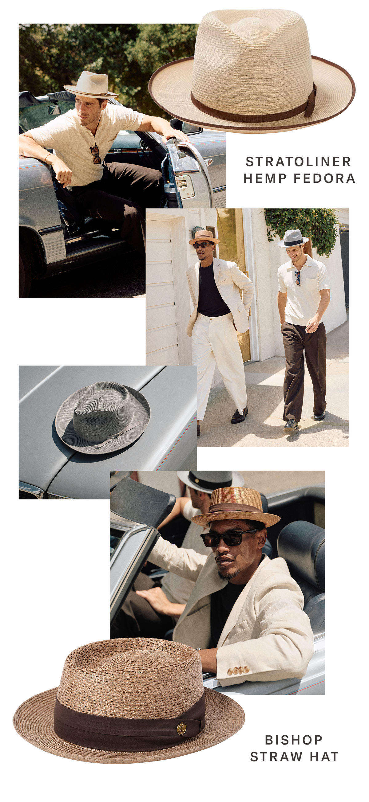 STRATOLINER HEMP FEDORA  |  BISHOP STRAW HAT