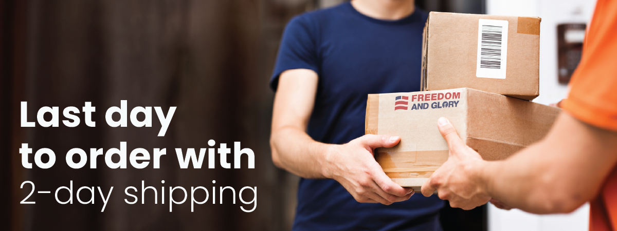 Last day to order with 2-day shipping