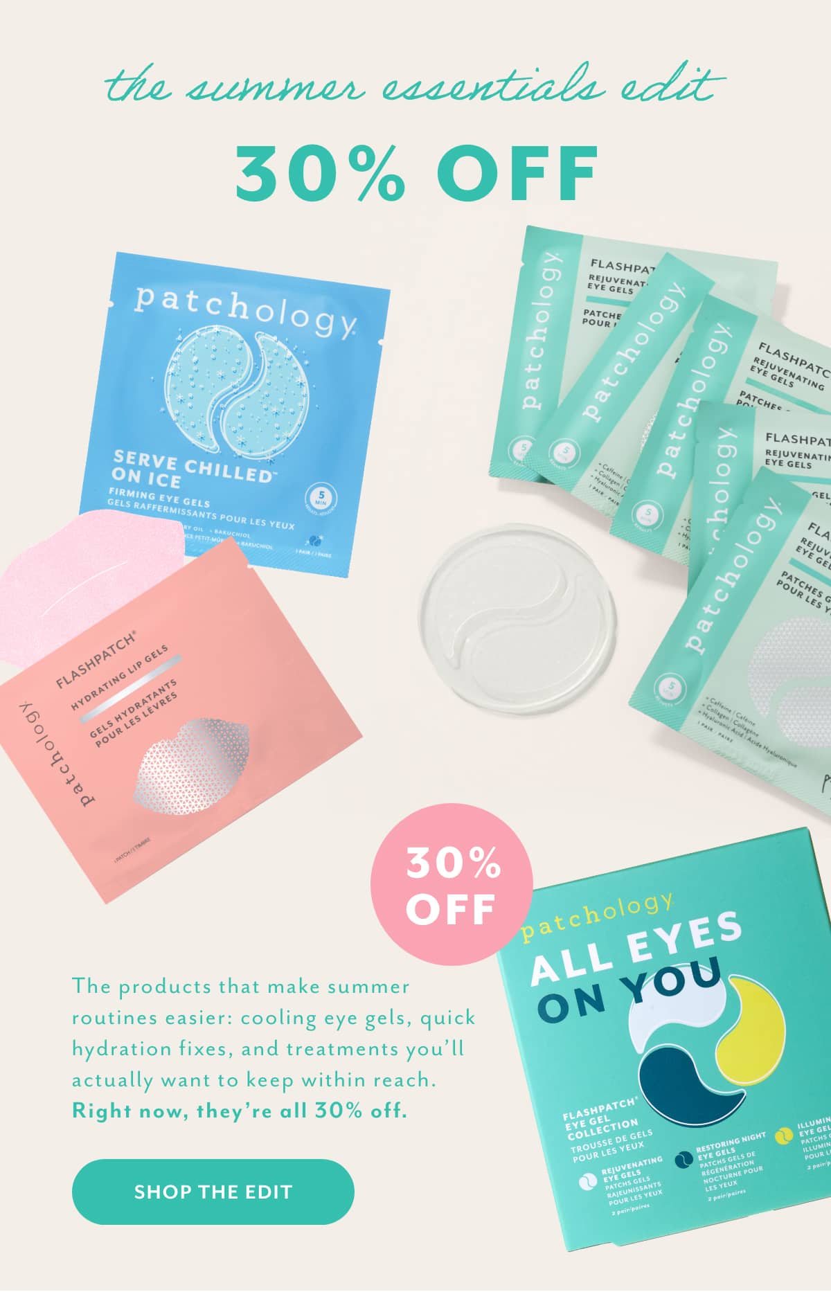 summer sale get 30 off the cooling depuffing firming skincare