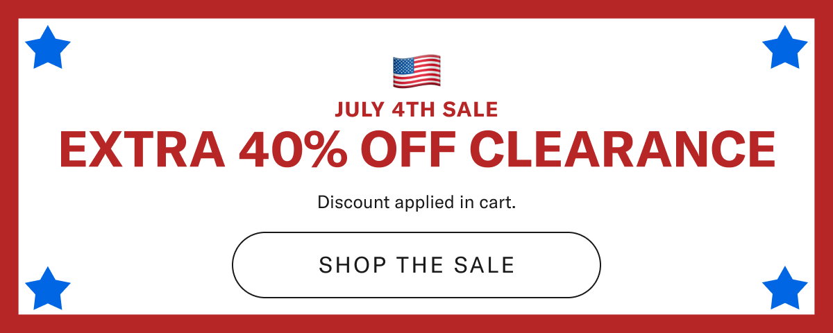 Extra 40% Off Clearance