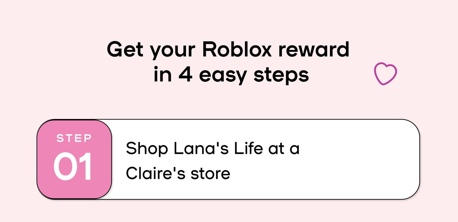 Roblox Reward in 4 steps