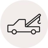 Unlimited distance towing icon
