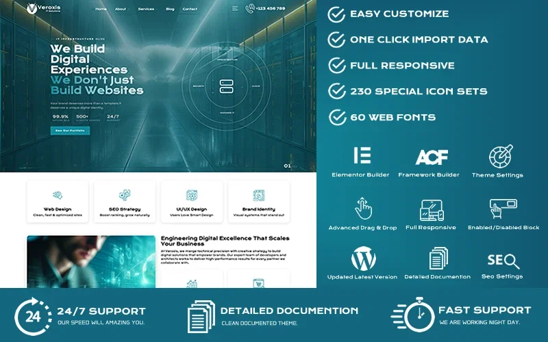 Veroxis – IT Solutions & Business Technologies WordPress Theme