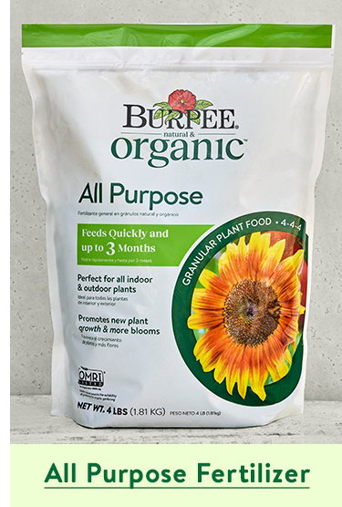 Burpee Natural Organic All Purpose Granular Plant Food 4-4-4