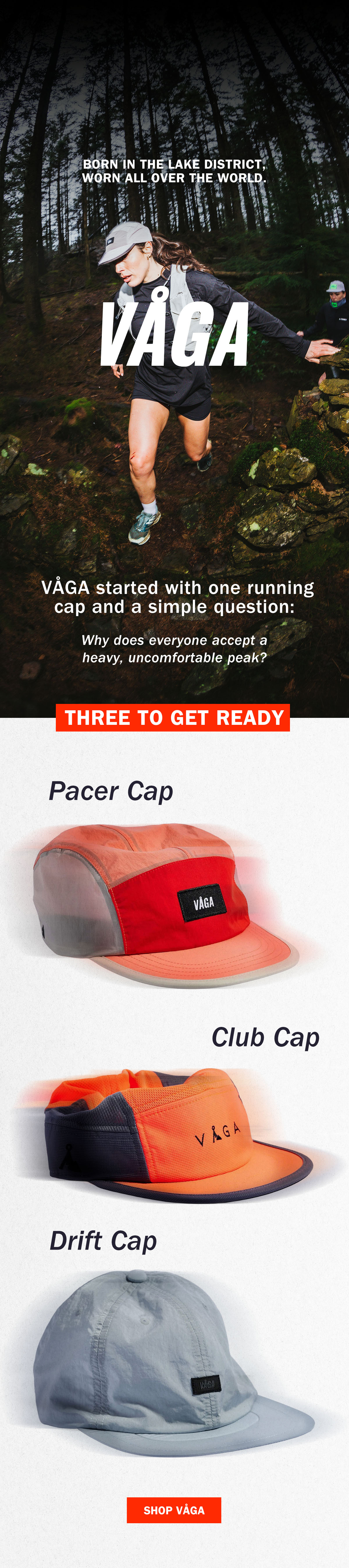 VÅGA UK | Running Caps Born in the Lake District | WildBounds UK