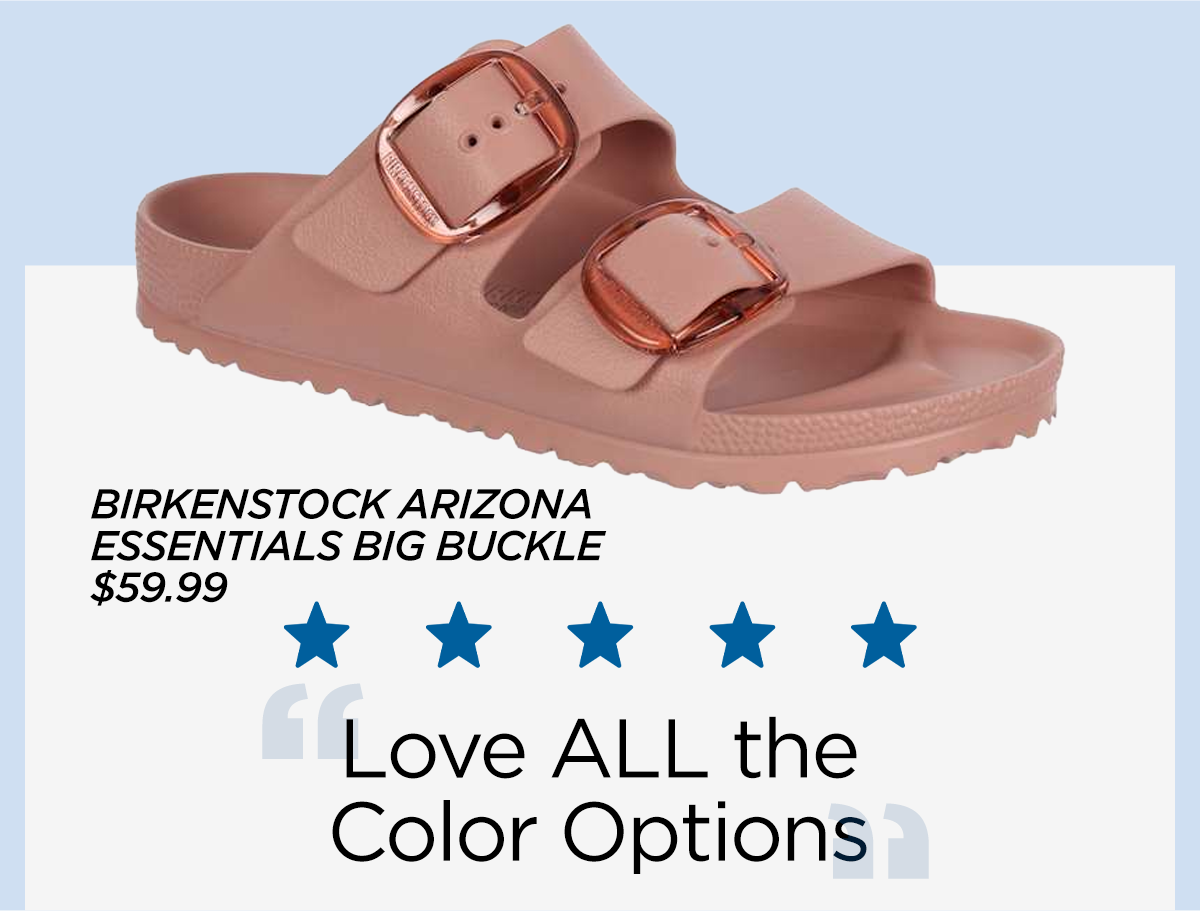 Birkenstock Arizona Essentials Big Buckle | $59.99