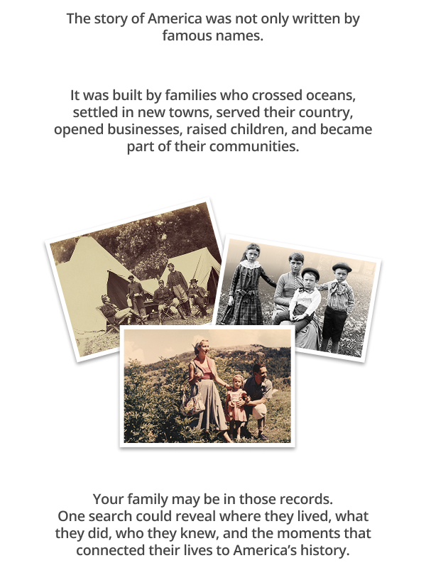 The story of America was not only written by famous names.