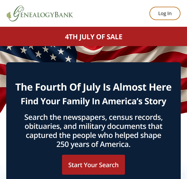 The Fourth Of July Is Almost Here Find Your Family In America’s Story