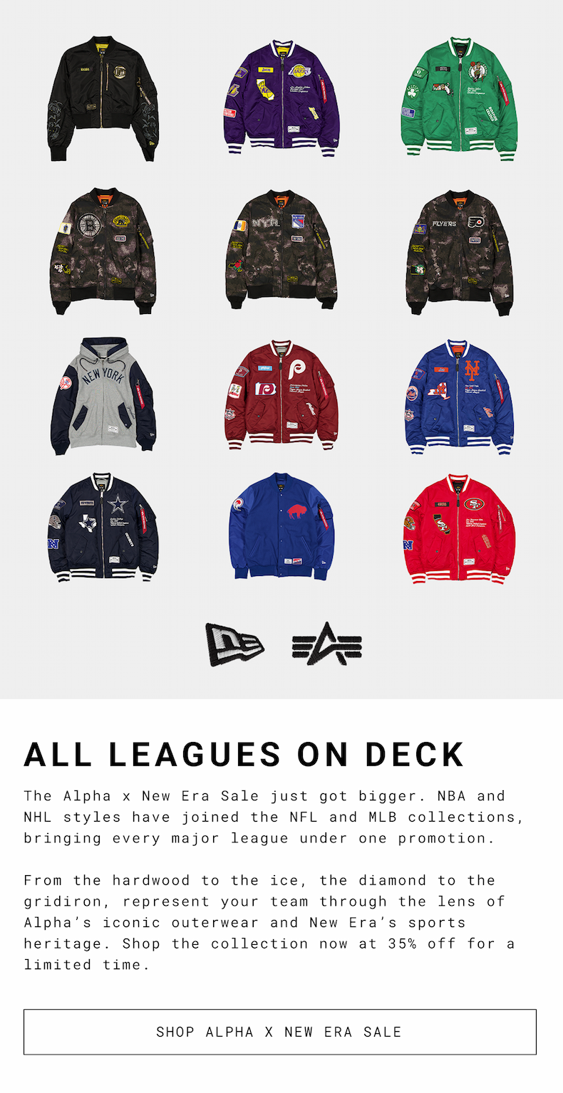 alpha industries ultra violet collection of jackets, vest, tee shirts, and hoodies