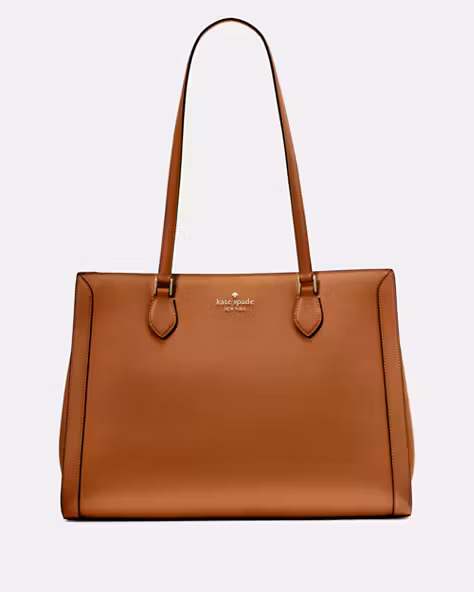 Madison Saffiano East West Leather Large Laptop Tote