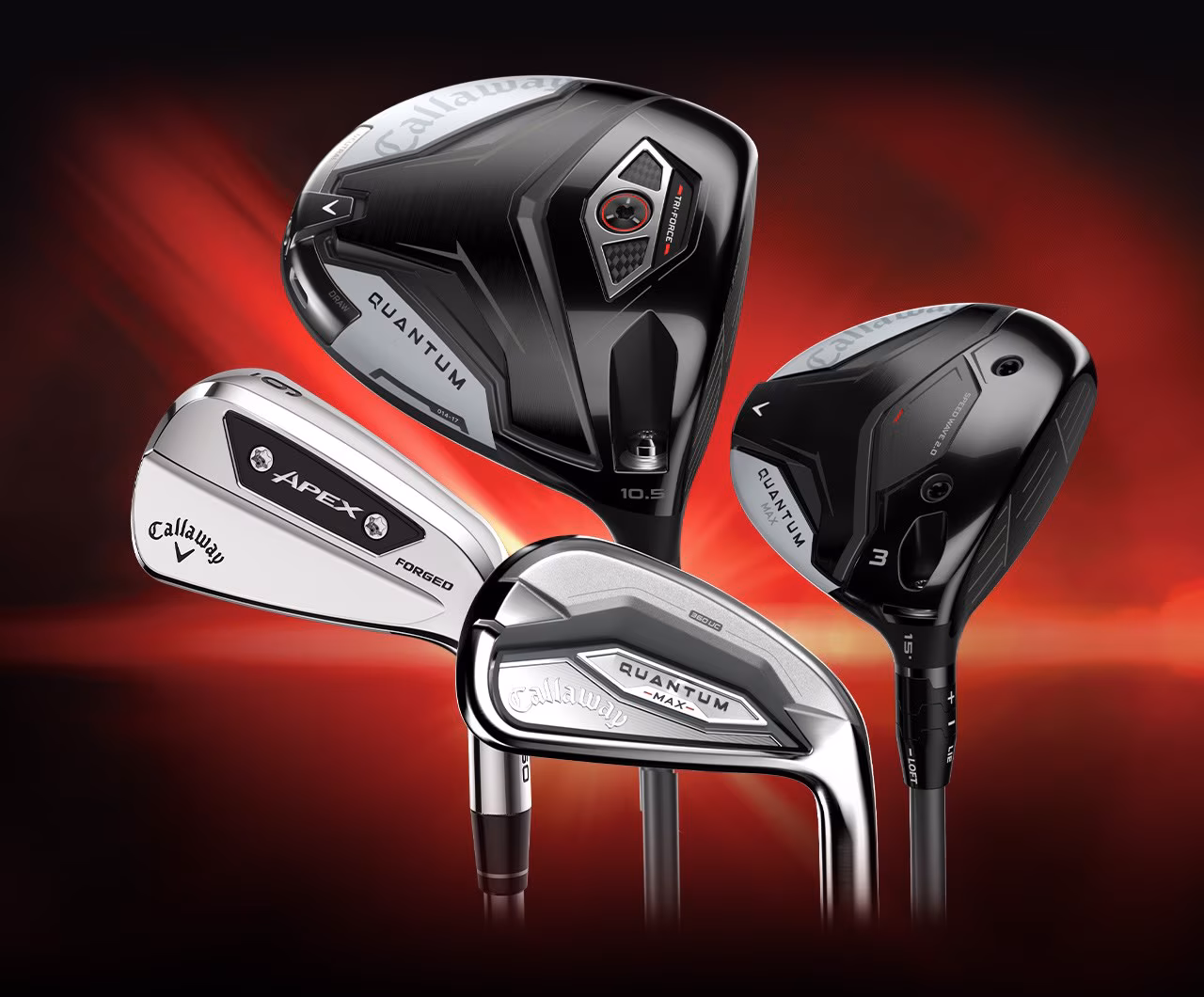 Callaway Quantum, Apex, and X Forged Clubs