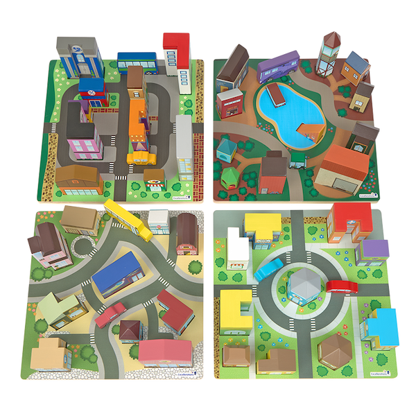Excellerations® JourneyJunction™ Build & Block Logic Puzzle - 4 sets