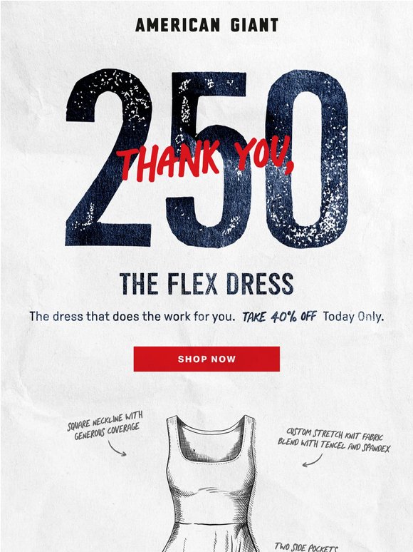 Thank You, 250 · No. 4: The Flex Dress