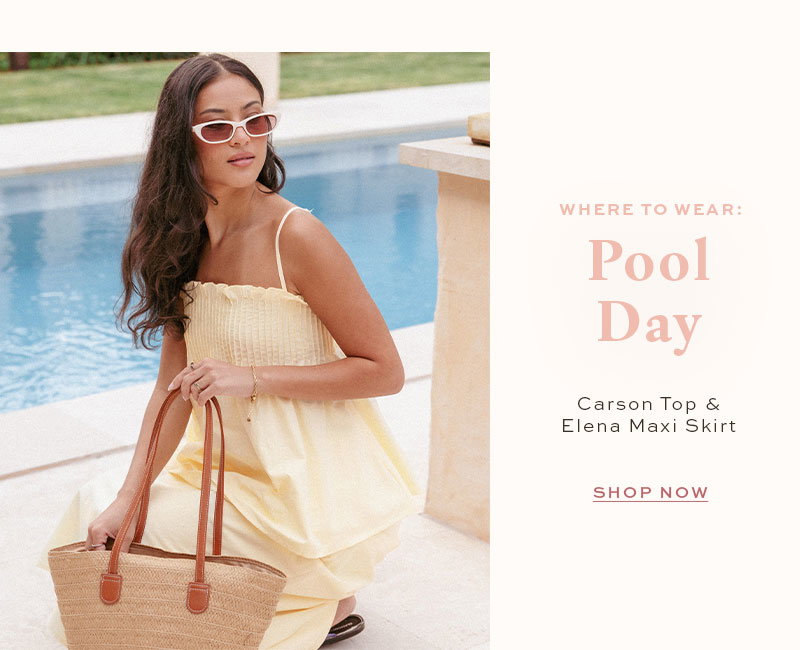 Where to Wear: Carson Top for a Pool Day