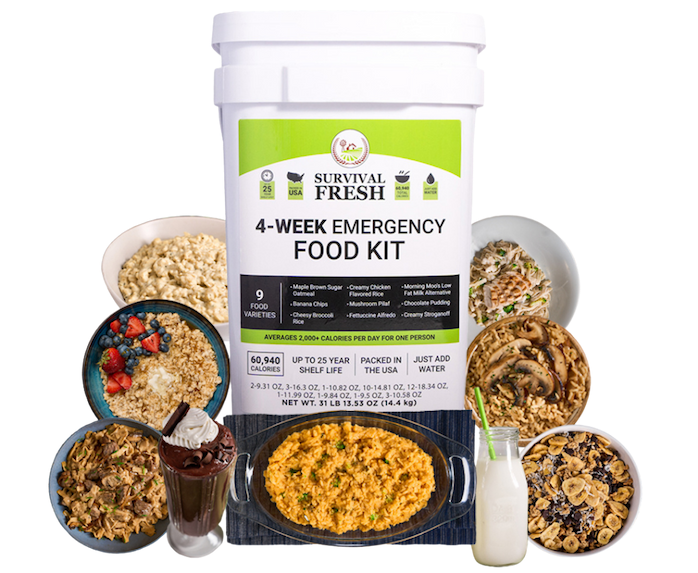 Survival Fresh 4-week emergency food kit