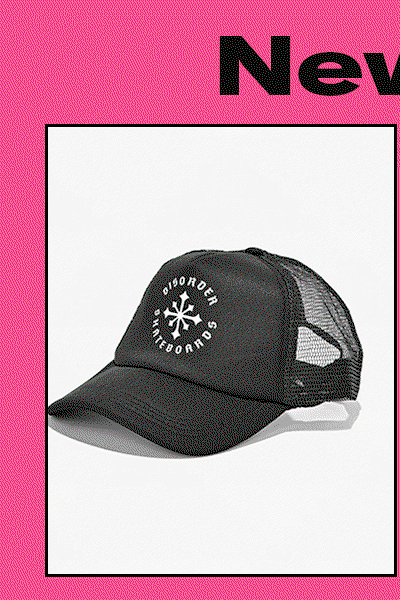 Snag this Disorder black trucker hat | Download the Zumiez app
