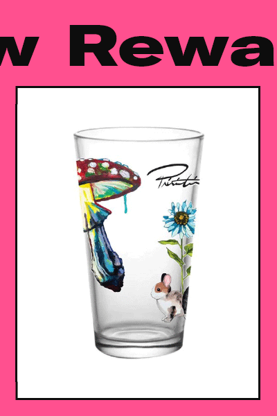 Get this Primitive mushroom-graphic water glass | Download the Zumiez app