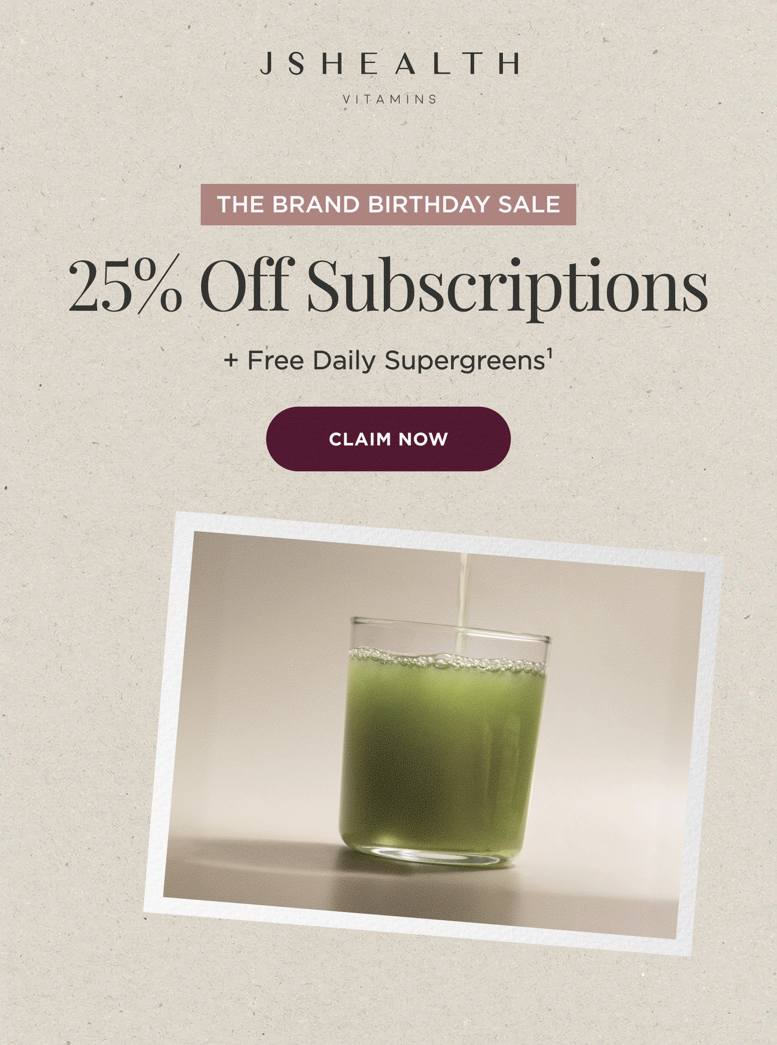 25% off subscriptions