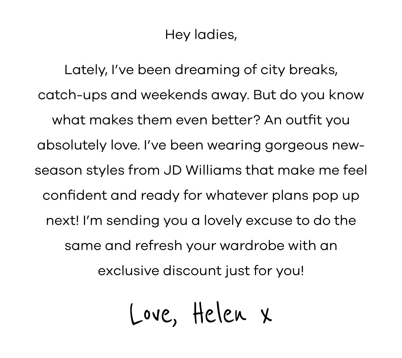 Lately, I’ve been dreaming of city breaks, catch-ups and weekends away. But do you know what makes them even better? An outfit you absolutely love.