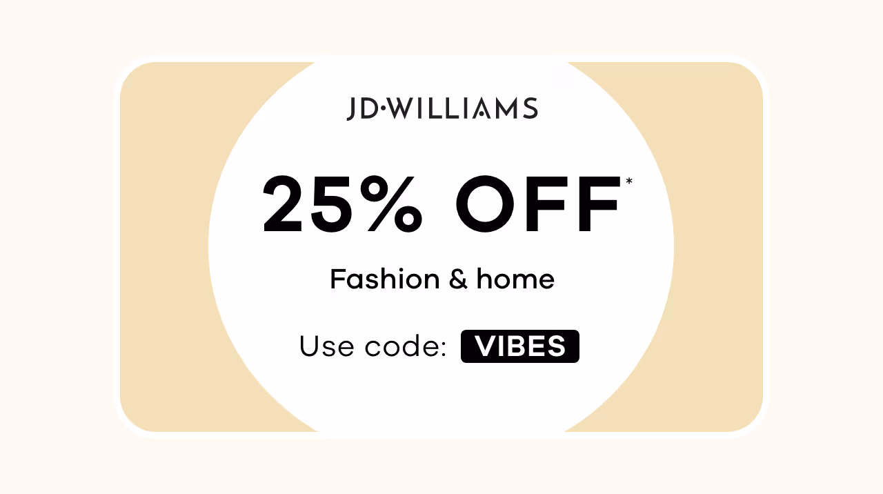 25% off fashion & home. Use code: VIBES