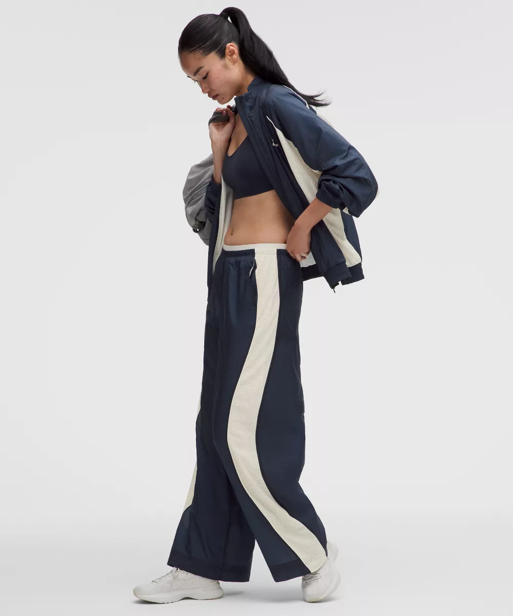 License to Train Textured Nylon Mid-Rise Pant
