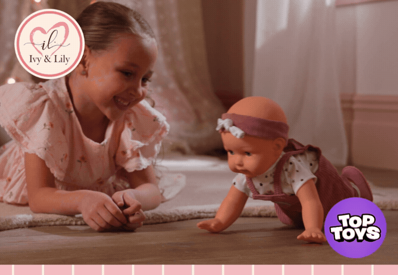 Ivy & Lily Baby Learns to Walk Interactive Doll