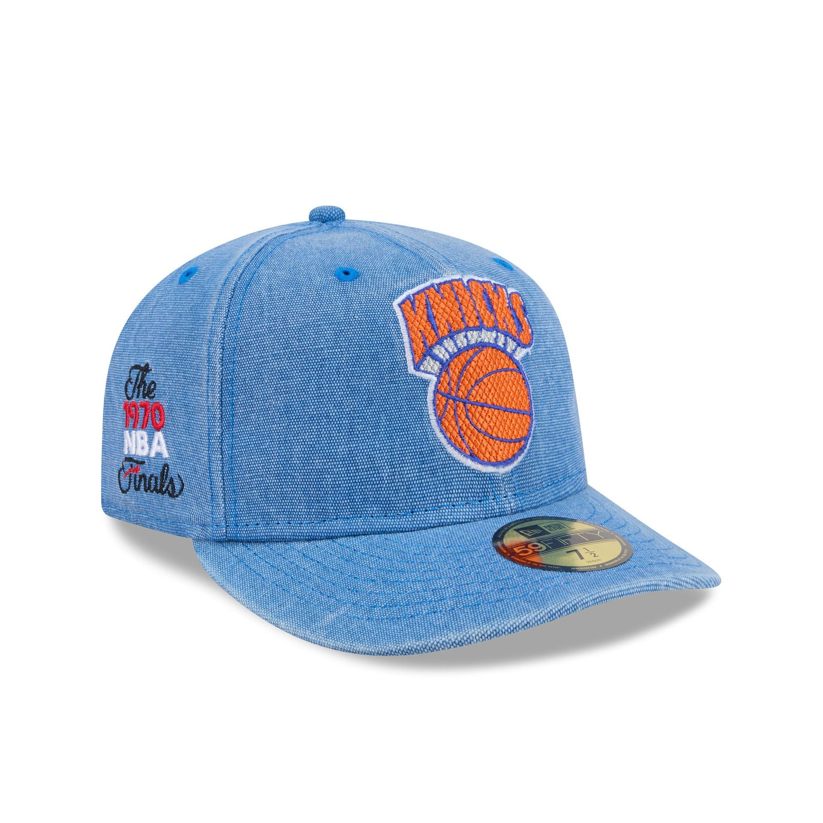 Image of New York Knicks Hardwood Classics Diamond Stitch 59FIFTY Fitted Hat
