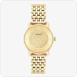 COACH Ladies' Gold Tone Stainless Steel Elliot 28mm Watch 14504370