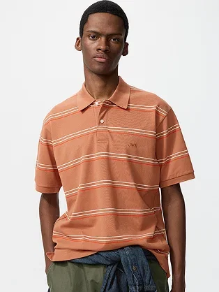 DRY Pique Striped Polo Shirt | Multi