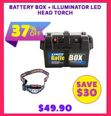 Battery Box + Illuminator LED Head Torch