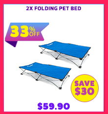 2x Folding Pet Bed