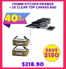 700mm Kitchen Drawer + 2x Clear Top Canvas Bag