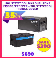 90L Stayzcool MKII Dual Zone Fridge/Freezer + 90L Stayzcool Fridge Cover
