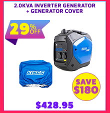 2.0kVA Inverter Generator + Generator Cover