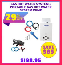 Gas Hot Water System + Portable Gas Hot Water System Pump