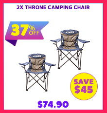 2x Throne Camping Chair